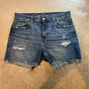 Old Navy High Rise Slouchy Straight Jean Shorts